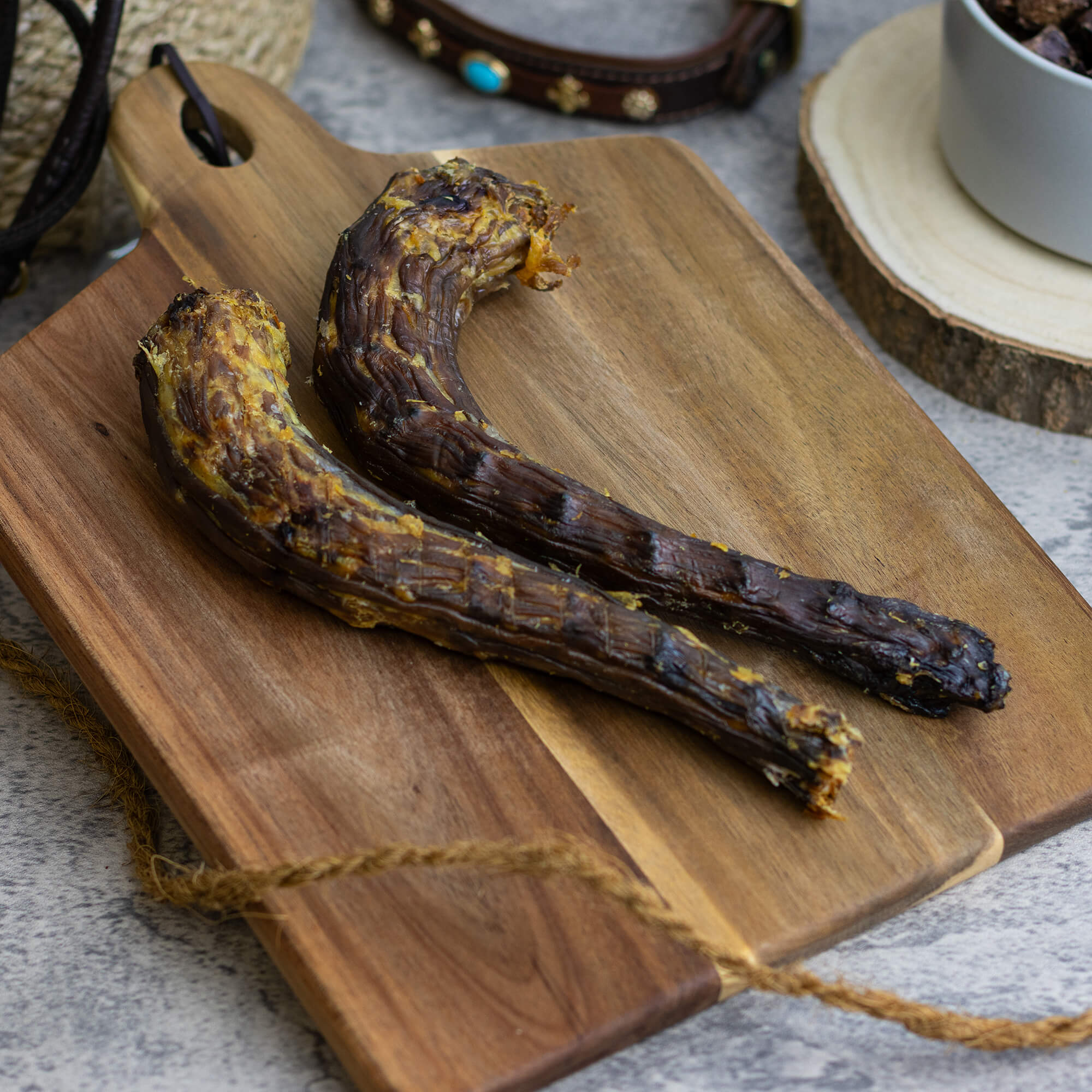 Putenhälse getrocknet