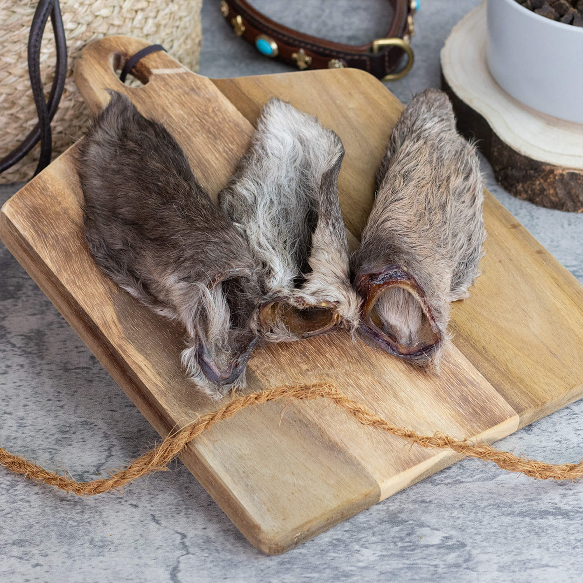 Hirschohren mit Fell