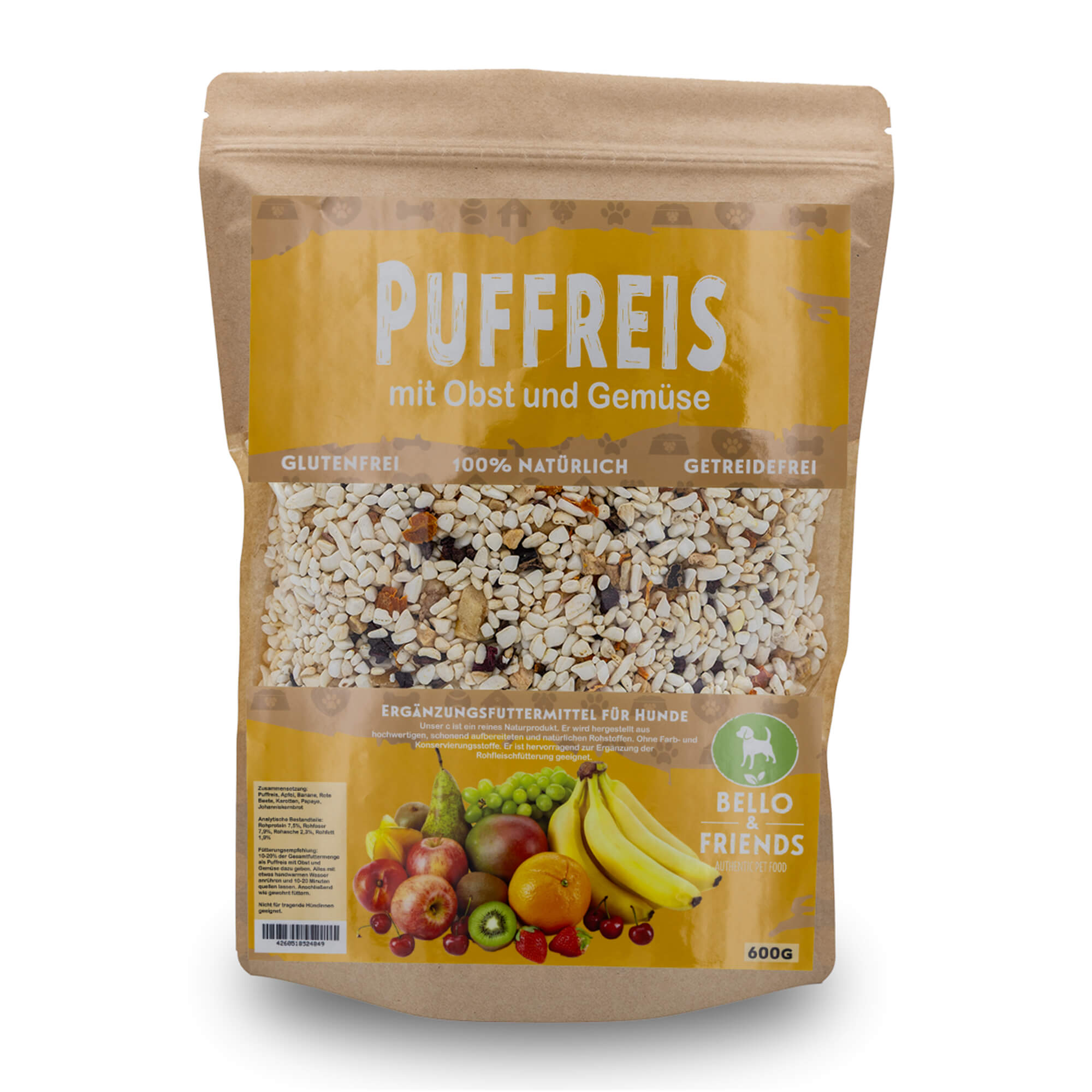 Puffreis Obst & Gemüse